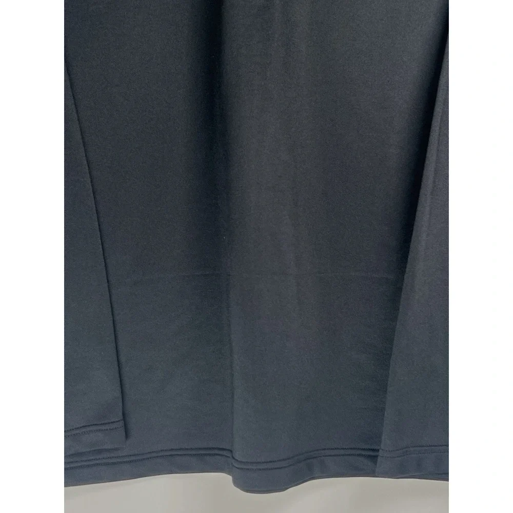 Adidas Golf Mens Large Black‎ Quarter Zip Pullover 3-Stripes Long Sleeve